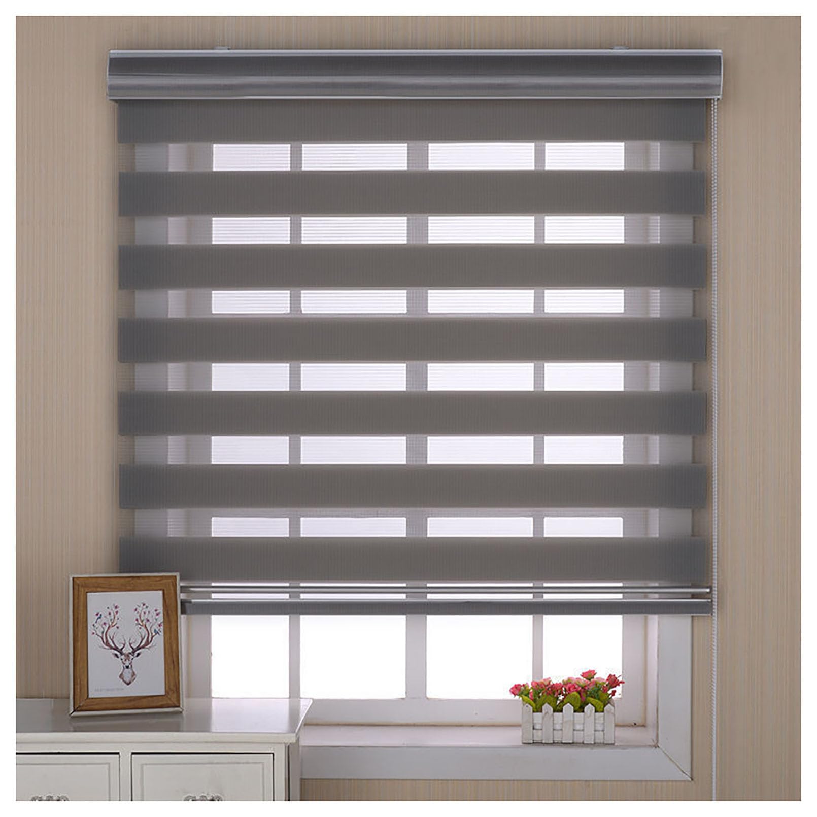 Amazon.co.jp: Generic 穴を開けないタイプのロールスクリーン、遮光性